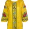 Bluza dama casual RG 124, marime XL, galben inflorat