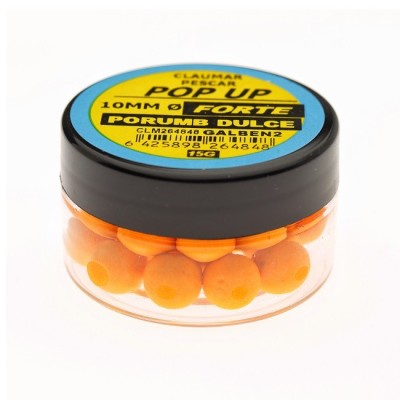 Pop Up Claumar Forte Porumb Dulce Portocaliu 15Gr 10mm foto