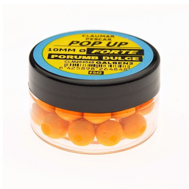 Pop Up Claumar Forte Porumb Dulce Portocaliu 15Gr 10mm