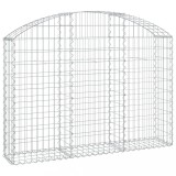Cumpara ieftin Cos gabion arcuit, 150x30x100/120 cm, fier galvanizat