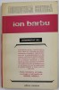 ION BARBU - Interpretat de Cezar Baltag, Tudor Vianu, ed. George Gibescu, 1976, Editura Eminescu, coperta originala