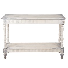 Consola lemn alb vintage 110x35x78 cm