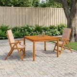 Cumpara ieftin Set de masa pentru gradina natural Lemn Solid de Acacia