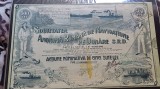 Societatea Anonimă Rom&acirc;nă de Navigație pe Dunăre, -Acțiune nominativă de 500 lei, 1914