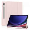 Husa pentru Samsung Galaxy Tab S10 Ultra / Tab S9 Ultra, Techsuit, Flex Trifold, Roz