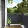 Paravan de balcon, antracit, 500x75 cm, PVC