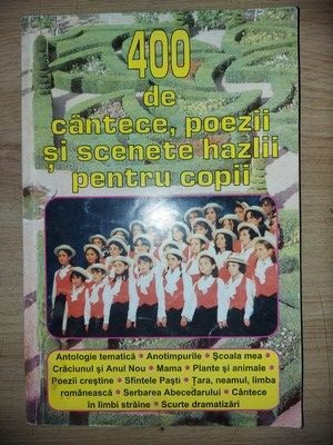 400 de cantece, poezii si scenete hazlii pentru copii- Boris Craciun, Titus Ciornei foto