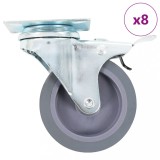 Gossi roti pivotante, 8 buc., 75 mm