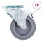 Gossi roti pivotante, 8 buc., 75 mm