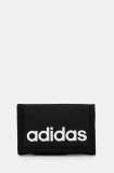adidas portofel LINEAR WALLET culoarea negru, JE8346