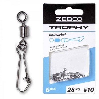 Vartej Agrafa Zebco Trophy Rolling Swivel No.10 28mm foto