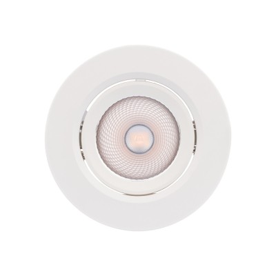 Spot LED incastrat PT 08 70420, 6.5W, lumina neutra, orientabil, alb mat foto