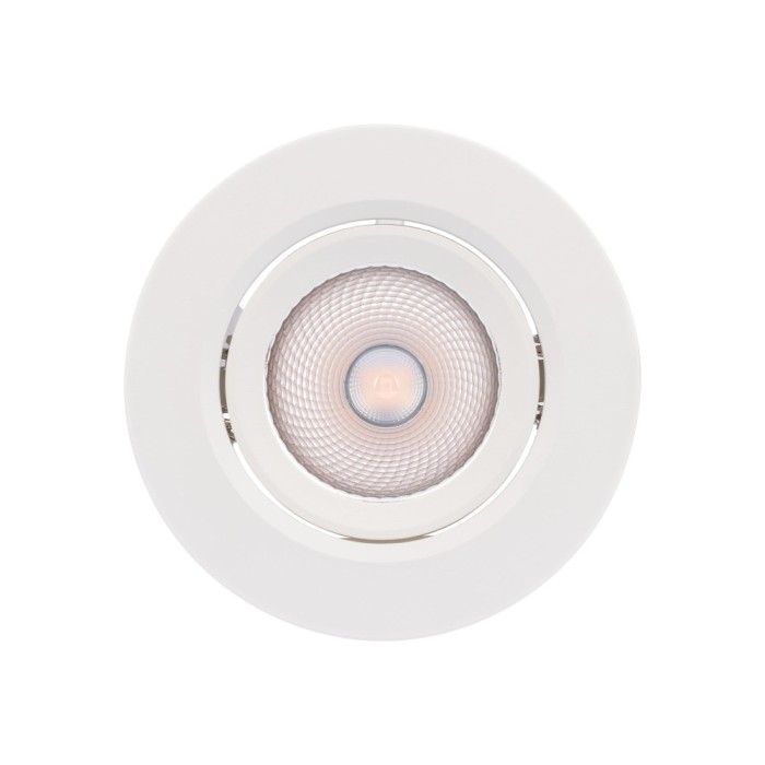 Spot LED incastrat PT 08 70420, 6.5W, lumina neutra, orientabil, alb mat