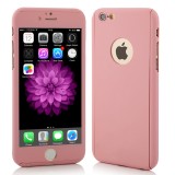 Cumpara ieftin Husa pentru Apple iPhone 6 / Apple iPhone 6S Rose Gold Fullcover cu acoperire completa 360 grade cu folie protectie de sticla gratis, MyStyle