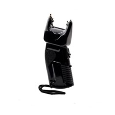 Electrosoc cu spray lacrimogen 2 in 1, DEPOX&reg;, 200.000 V, Negru