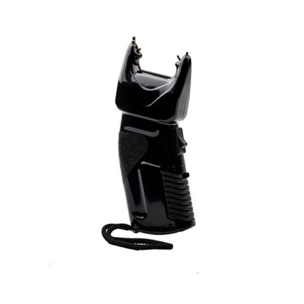 Electrosoc cu spray lacrimogen 2 in 1, DEPOX&reg;, 200.000 V, Negru