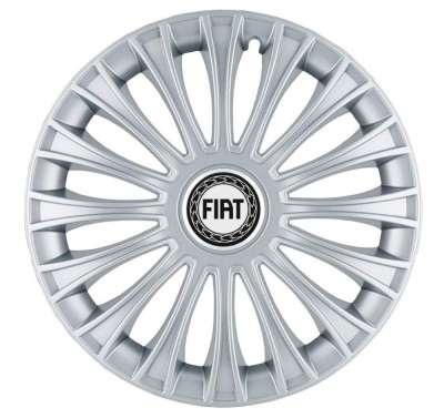 Set 4 Capace Roti, potrivite jantelor de R14, pentru Fiat, model dino cromat foto