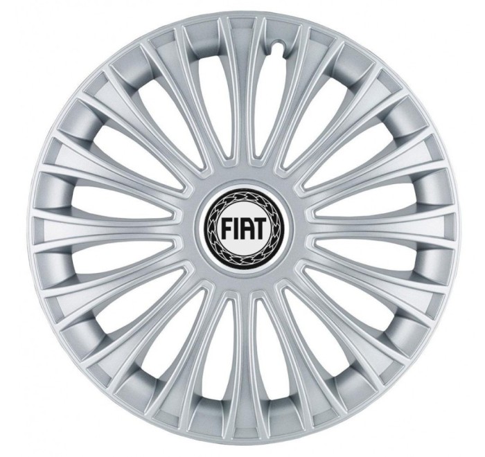 Set 4 Capace Roti, potrivite jantelor de R14, pentru Fiat, model dino cromat