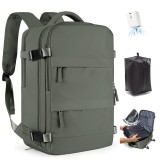 Cumpara ieftin Rucsac de Calatorie cu Vacuum si Pompa, SZLX, Compatibil Ryanair, Impermeabil, 40x30x20 cm, Verde