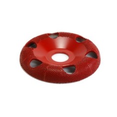 Disc sculptura lemn SABURR - Rotund - &Oslash; 100mm Mediu gauri ventilatie
