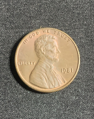 Moneda One Cent 1981 USA foto