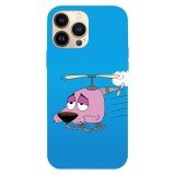 Husa compatibila cu Apple iPhone 15 Pro Max, Viceversa, model Courage Helicopter , Silicon, TPU, Transparent, Carcasa