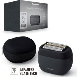 Aparat de ras compact Panasonic Seria 900 ES-PV3B-K803, 5 lame,Japanese blade technlogy, motor liniar ultra-rapid, 50min autonomie Li-Ion, Wet &amp;amp; D