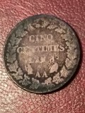 5 (cinq) centimes L&#039;an 8 AA (1799 - 1800) [poze]. Discount conform descriere [10 - 20 %. Vezi descrierea.].