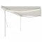 Gossi copertina retractabila manual, cu led, crem, 5x3,5 m