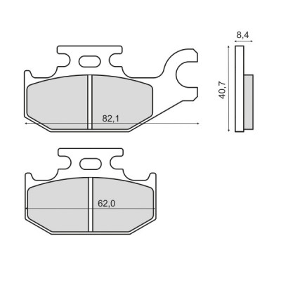 Placute frana Suzuki LT-A 450 fata Cod Produs: MX_NEW 225102880RM foto