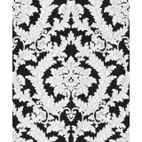 Tapet, clasic, baroc, negru, gri, sclipici, dormitor,Effecto 10159-15
