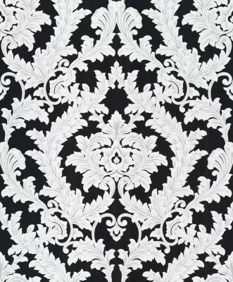 Tapet, clasic, baroc, negru, gri, sclipici, dormitor,Effecto 10159-15 foto