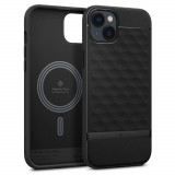Husa Caseology Parallax MagSafe pentru Apple iPhone 14 Plus/15 Plus Negru Mat, Silicon, Carcasa, SPIGEN