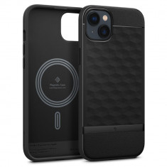 Husa Caseology Parallax MagSafe pentru Apple iPhone 14 Plus/15 Plus Negru Mat