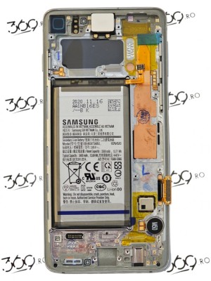 Display Samsung SM-G973 S10 PRISM WHITE ( Service Pack ) foto