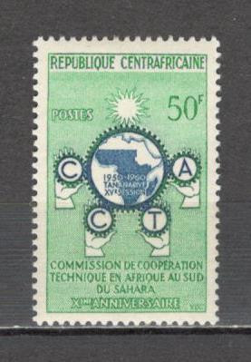 R.Centrafricana.1960 10 ani Comisia tehnica de cooperare in Africa DC.58
