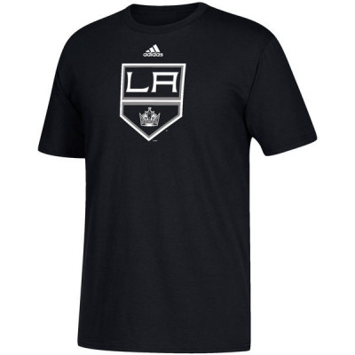 Los Angeles Kings tricou de bărbați black Adidas Primary Logo - S foto