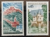 BC166, Franta, 2 serii arhitectura, castele, 1963, 1969