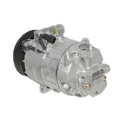 Compresor aer conditionat Nissan Qashqai/Qashqai +2 (J10), 02.2007-08.2008, motorizare 2.0 103kw, benzina, rola curea 115 mm, 6 caneluri, tip Delphi/