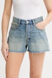 Won Hundred pantaloni scurți jeans uni, high waist, 3673-15028