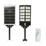 Lampa solara LED 400W iluminat stradal 6500K cu panou solar, telecomanda, senzor miscare Breckner Germany