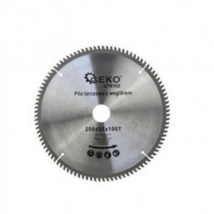 Disc circular pentru aluminiu, cupru, Geko G78102, G250x100Tx32 mm foto