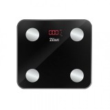 Cantar electronic corporal 30x26x2.5cm 180kg sticla negru Zilan ZLN9007