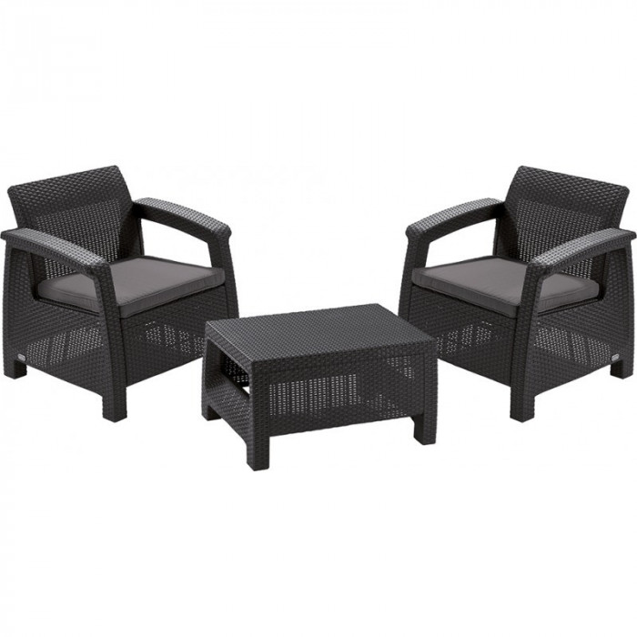 17197786 KETER Set mobilier gradina graphite Corfu Weekend