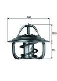 MAHLE TX 1 92D termostat,lichid racire