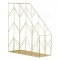 Suport Metalic Dosare, Zigzag, Auriu, 26x10x30cm