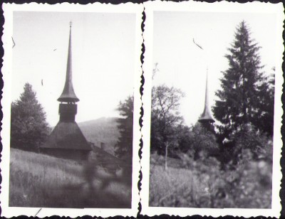 HST M467 Lot 2 poze biserică lemn Ciucea 1965 foto