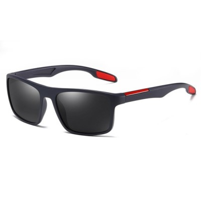 Ochelari de Soare - Techsuit Polarised TR90 (MM101) - Matte Blue / Red foto