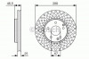 Disc frana MERCEDES CLK (C209) (2002 - 2009) BOSCH 0 986 479 R69