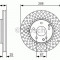 Disc frana MERCEDES CLK (C209) (2002 - 2009) BOSCH 0 986 479 R69